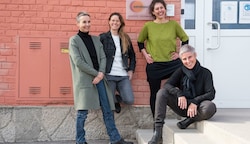 Starkes Team in Wiener Neustadt: Eva Huber, E. Cinatl, Ruth Hauser, Melanie Zeller (v. li.) (Bild: DORISSEEBACHER)