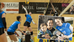 Volleyball spielt eine große Rolle in Veronikas Leben. Nur zwei Monate nach der Geburt ist die Powerfrau zurück auf dem Feld. (Bild: Maurice Shourot)