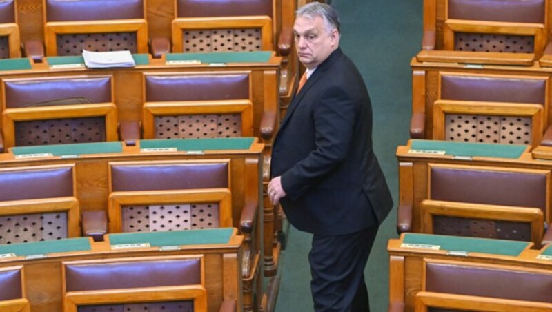 Ungarns Premier Viktor Orban brachte seine Wunschkandidatin durch (Bild: AFP)