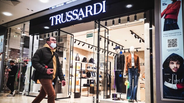 Ein Shop des italienischen Modehauses Trussardi in einem Einkaufszentrum in Moskau (Bild: AFP or licensors)