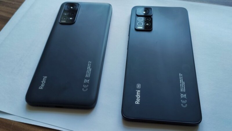 Redmi Note 11 (l.) und Note 11 Pro 5G (Bild: Dominik Erlinger)