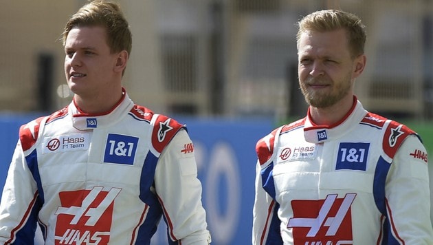 Mick Schumacher und Kevin Magnussen (Bild: AFP or licensors)