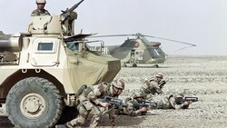 Internationaler Truppeneinsatz gegen Iraks Diktator Saddam Hussein 1991 - Kann man in so einem Konflikt neutral bleiben? (Bild: AFP)
