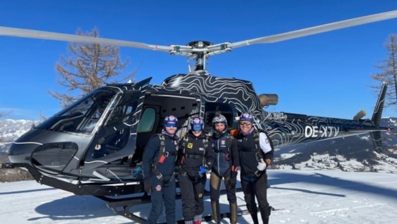 Das „Einserteam“ des HSV Red Bull Salzburg: Sebastian Graser, Magdalena Schenner, Manuel Sulzbacher und Toni Gruber (Bild: Sebastian Steinbichler)