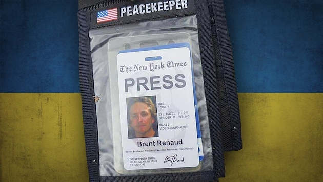 Der Presseausweis des getöteten Journalisten (Bild: OSINT)