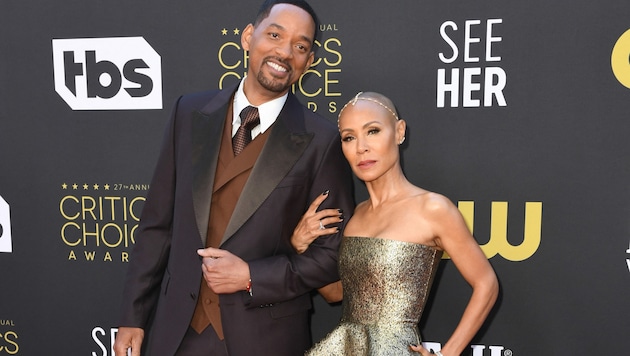 Will Smith mit seiner Partnerin Jada Pinkett Smith (Bild: AFP)