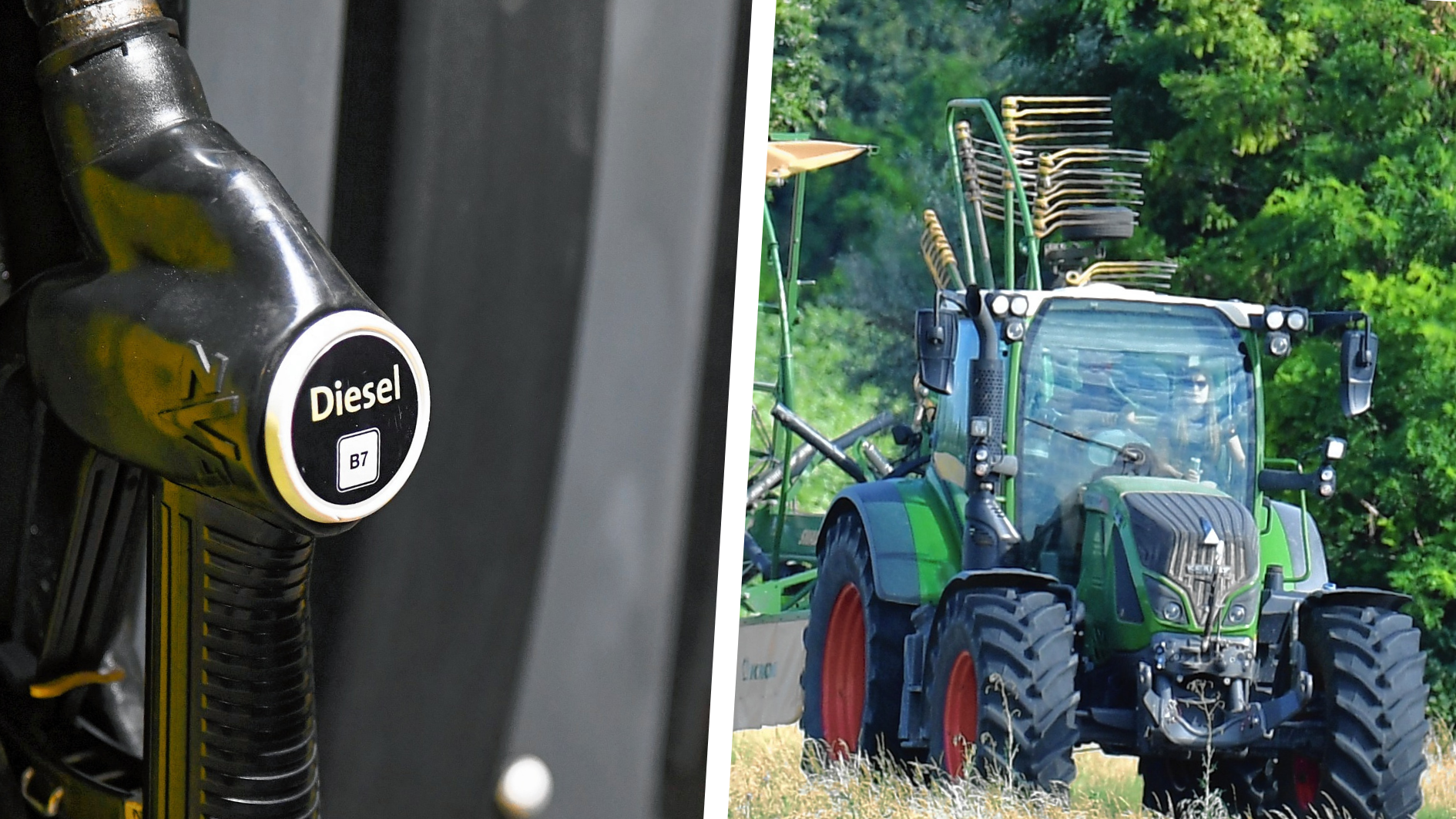 Der Diesel wird auch für die Landwirte immer teurer. (Bild: Fotos: Patrick Huber)