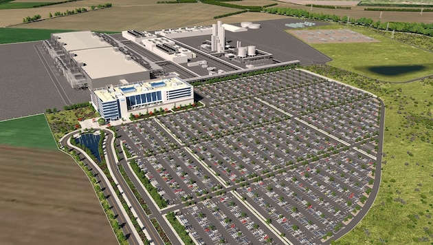So hätte die Intel-Fabrik aussehen sollen.