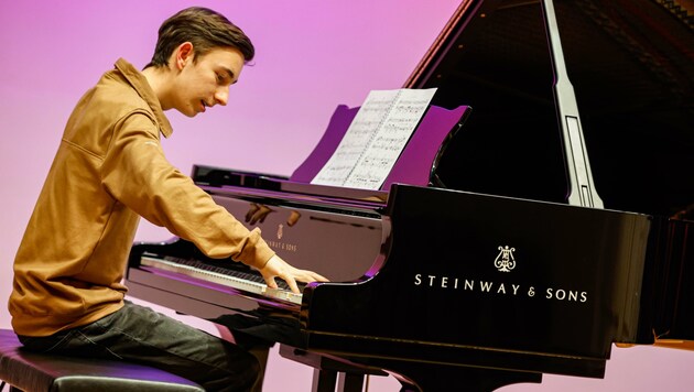 Der 18-jährige Karim Zech komponierte bereits für internationale Wettbewerbe (Bild: Tschepp Markus)