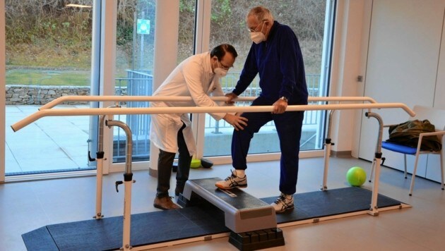 Dr. Nuhr sorgte für maßgeschneiderte Rehabilitation. (Bild: Nuhr/Steinbrecher)