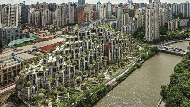 „1000 Trees“ nennt sich dieses Bauprojekt aus Shanghai. (Bild: Qingyan Zhu ???)