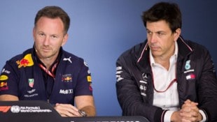 Christian Horner (li.) und Toto Wolff liefern sich den nächsten Schlagabtausch.  (Bild: APA)