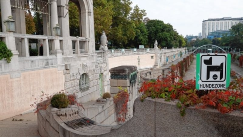 Die Hundezone beim Stadtpark ist eine Betonwüste. (Bild: Zwefo)