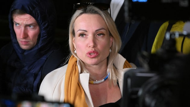 Die russische Journalistin Marina Owsjannikowa (Bild: AFP)