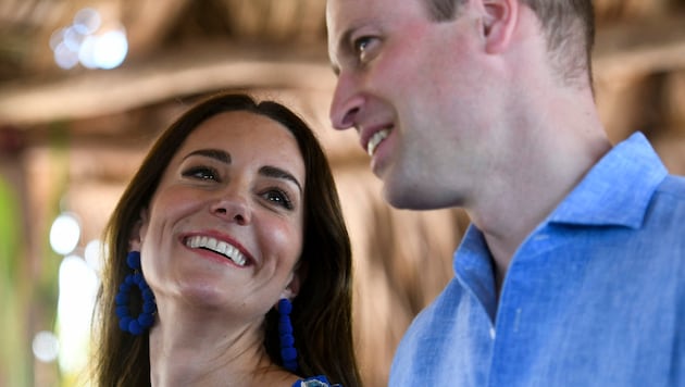 Prinz William und Herzogin Kate (Bild: APA/Photo by Johan ORDONEZ/AFP)