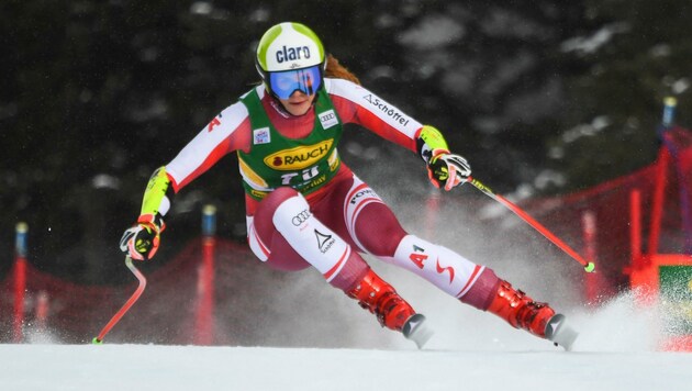 Salzburgs erfolgreichste Athletin in diesem Ski-Winter: Mirjam Puchner holte drei Weltcup-Podiums und Olympia-Silber. (Bild: PATRICK T. FALLON)