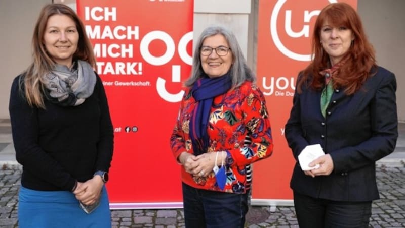 Claudia Polantschitsch, Brigitte Schwarz-Stine und Maria Hauer (von links) (Bild: Sepp Pail)