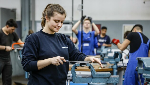 Ein Lehrling kann derzeit zwischen vier Lehrstellenangeboten auswählen (Bild: Rupert Oberhäuser)