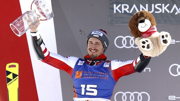 In Kranjska Gora stand Stefan Brennsteiner als Zweiter auf dem Weltcup-Podium. (Bild: ANTONIO BAT)