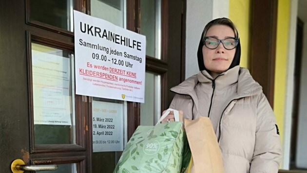 Alla R. hilft ukrainischen Flüchtlingen so gut sie kann (Bild: Alla Raidl)