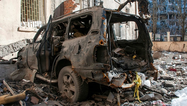 Zerstörung in Charkiw (Bild: AP)