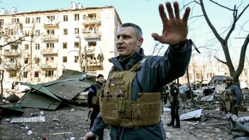 Der Bürgermeister der ukrainischen Hauptstadt Kiew, Vitali Klitschko (Bild: AFP)