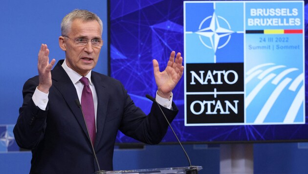 NATO Secretary GeneralJens Stoltenberg (Bild: APA/AFP/Thomas COEX)