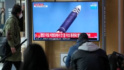 Das staatliche Fernsehen in Nordkorea zeigte den Abschuss der Interkontinentalrakete. (Bild: Associated Press)