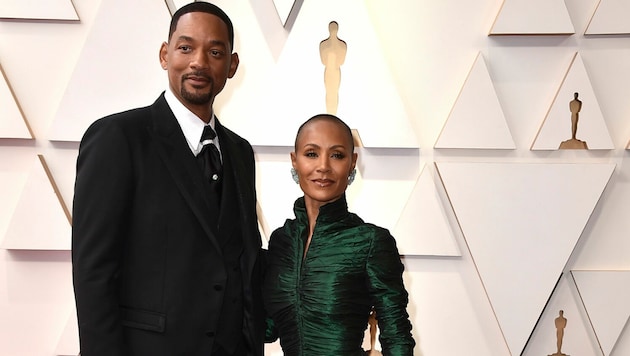 Will Smith mit Jada Pinkett Smith (Bild: Jordan Strauss/Invision/AP)