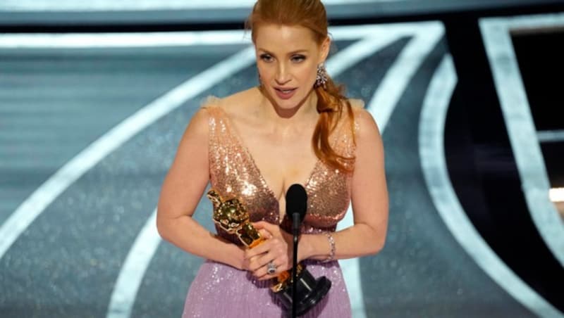 Jessica Chastain wurde als beste Hauptdarstellerin ausgezeichnet. (Bild: Chris Pizzello/Invision/AP)