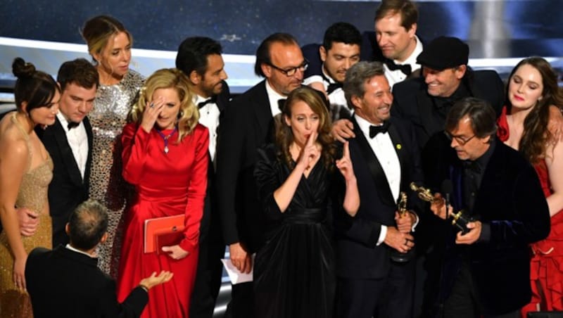 Die Stars von „Coda“ freuten sich über den Oscar in der Kategorie „Bester Film“. (Bild: AFP )