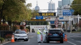 Lockdown in Shanghai (Bild: AP)