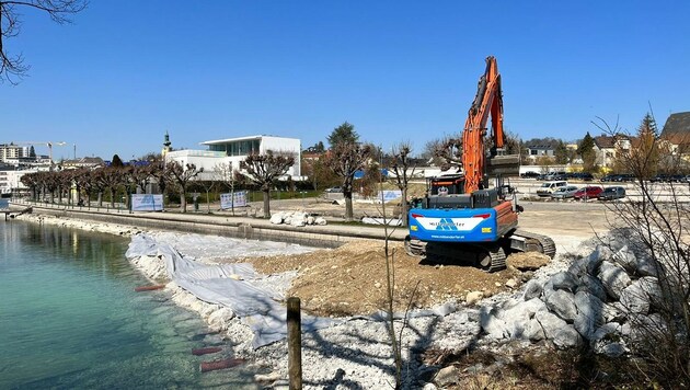 Mit Beginn der Arbeiten fürs Seeviertel wurde in Gmunden auch die Kritik an dem Mega-Projekt lauter. (Bild: ZVG)