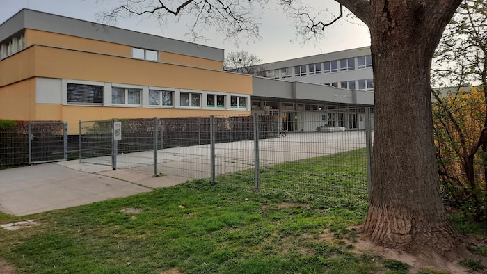 Das Opfer wurde in einem Raum der Schule in der Hoefftgasse gefunden.