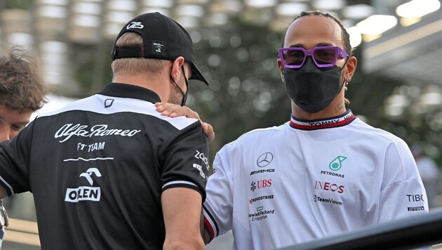 Lewis Hamilton (re.) (Bild: APA/AFP/ANDREJ ISAKOVIC)