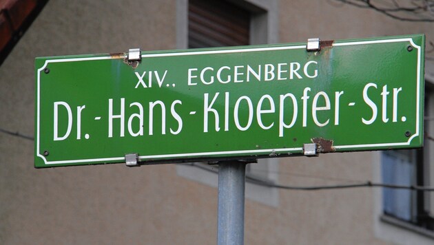 According to experts, Dr.-Hans-Kloepfer-Straße is one of the 20 "most questionable" street names in Graz. The street will soon be renamed. (Bild: Jauschowetz Christian)