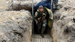 Bunker im Norden von Kiew (Bild: AFP)