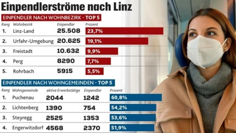 (Bild: Krone Kreativ (Quelle: Statistik Austria, Foto: stock.adobe.com/zigres))