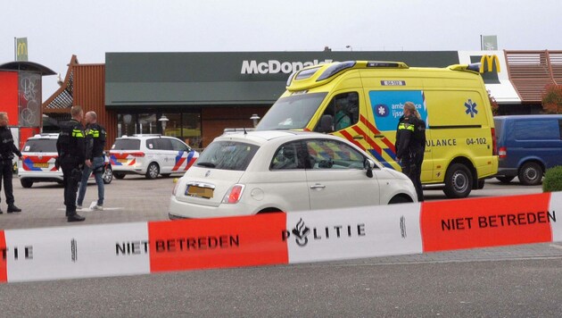 In diesem Schnellrestaurant wurden zwei Männer erschossen. (Bild: AFP)