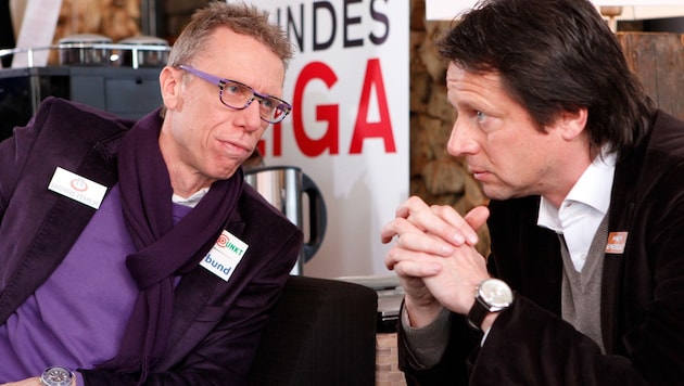 Peter Stöger (li.) und Peter Schöttel im Jahr 2013 - die beiden kennen sich schon lange. (Bild: GEPA)
