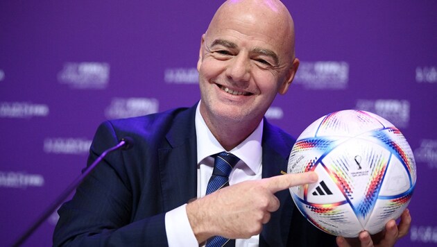 FIFA-Präsident Gianni Infantino hat viele kreative Ideen für den Weltfußball. (Bild: AFP)