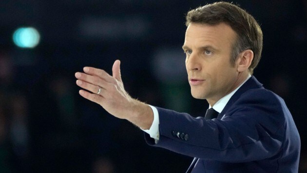 Frankreichs Präsident Emmanuel Macron (Bild: The Associated Press)