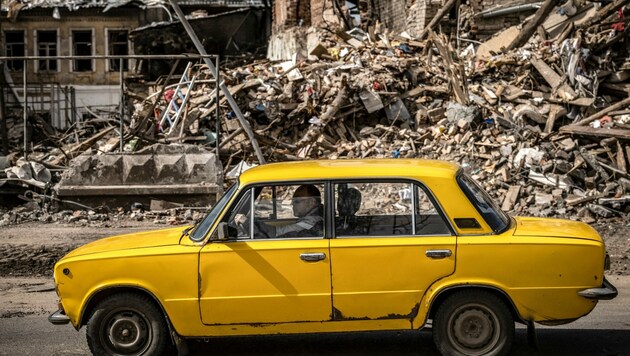 Zerstörung in Charkiw (Bild: AFP)