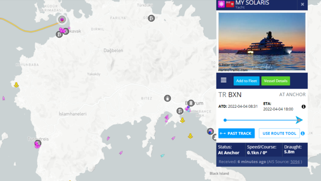 (Bild: Screenshot marinetraffic.com)