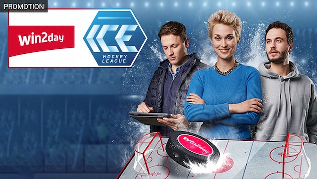 (Bild: win2day; ICE Hockey League, Krone KREATIV)