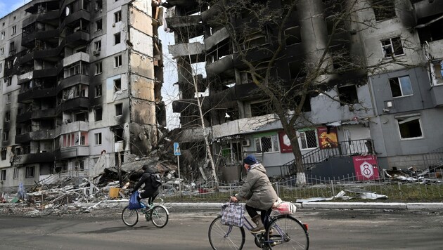In Borodjanka soll es zu noch schlimmeren Kriegsverbrechen gekommen sein. (Bild: AFP )