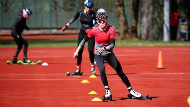 Kaisa Mäkäräinen absolviert derzeit in Rif einen Trainerkurs der Internationalen Biathlon Union (IBU). (Bild: Andreas Tröster)