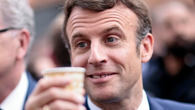 Der französische Präsident Emmanuel Macron (Bild: The Associated Press)