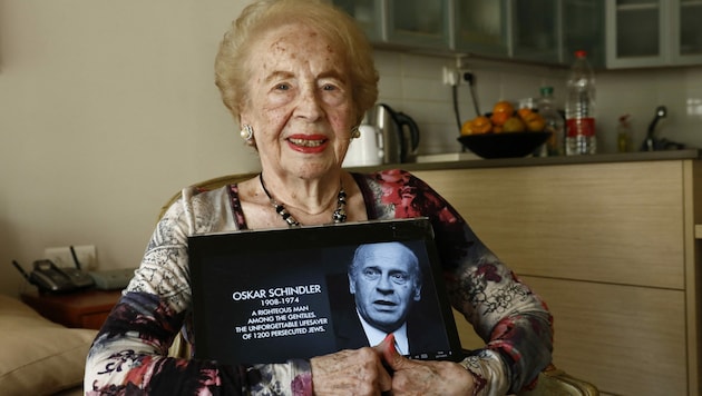Die österreichische Jüdin Mimi Reinhardt verfasste im Zweiten Weltkrieg die lebensrettende Liste des Industriellen Oskar Schindler. (Bild: AFP)