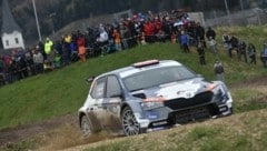 Hunderte Rallye-Fans am Rundkurs Eitweg sahen Wagner & Winter Richtung Sieg fahren. (Bild: Harald Illmer)